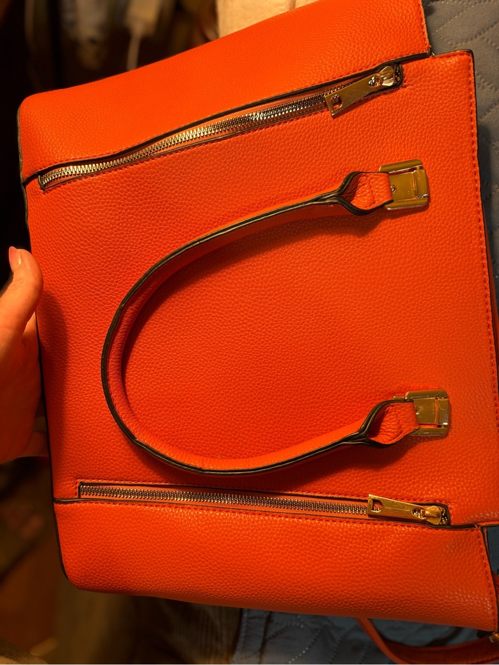 3pc.TOTE,FULLwallet&Sml B-pack,Gold hrdwre - BAG CHARMS NOT included, sold sep. - Picture 4 of 14